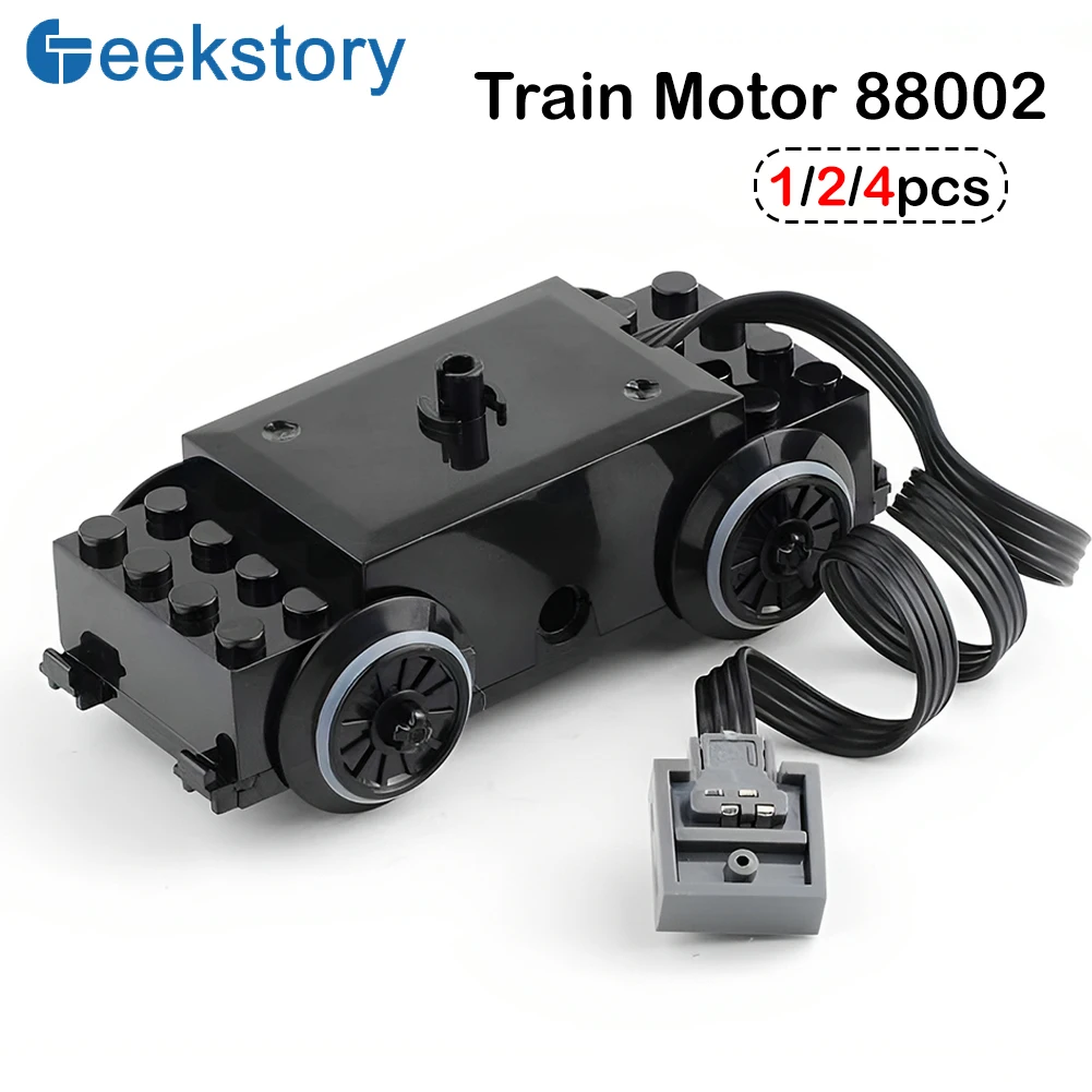 Power Tools Lego - 線路モーター 88002 MOC 技術部品軌道モーターホイールアクスルクロスアクスルビルディングブロック 10254 線路
