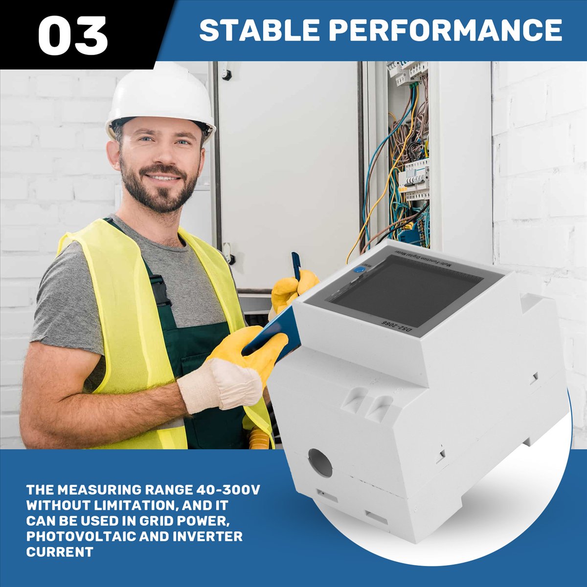 Power Tools Mall - MALL Din レール AC モニター 6IN1