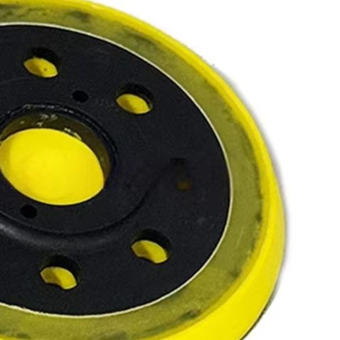 Power Tools Yellow And Black - 5インチ8穴ポリウレタンバッキングパッド 研磨・研磨用サンディングディスク RES-1250サンダー用電動工具アクセサリー イエローブラック