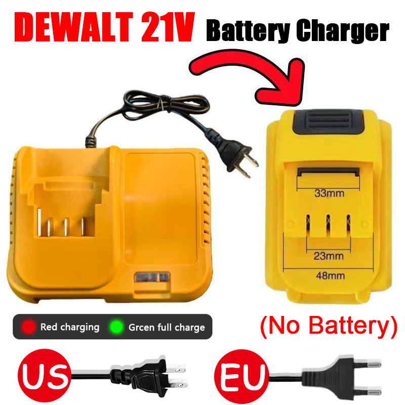Power Tools Dewalt - 米国EUプラグ21V 0.5A 2.5A デウォルトリチウムバッテリー充電器18V用 電動工具用高品質充電器 卸売電動工具