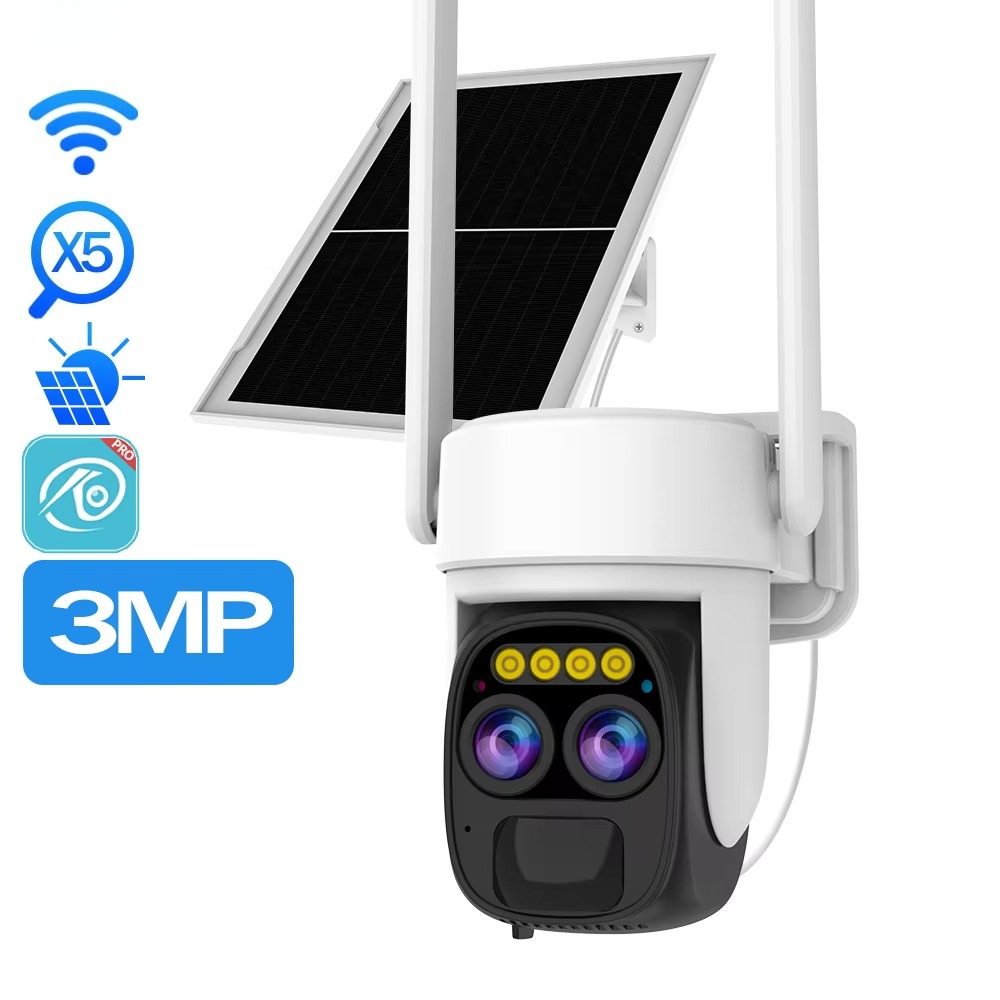 Power Tools Zoom - 新型デザインPTZカメラ 屋外WiFiズーム デュアルカメラ ネットワークバッテリーカメラ CCTVセキュリティ ワイヤレスモーション検知