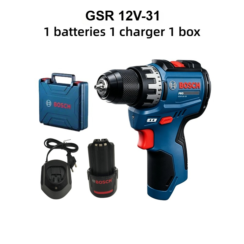 Power Tools In Electrical - ボッシュプロフェッショナル GSR 12V-31 コードレスドリル 12V 電動ドライバートルクコンパクトミニ電動工具