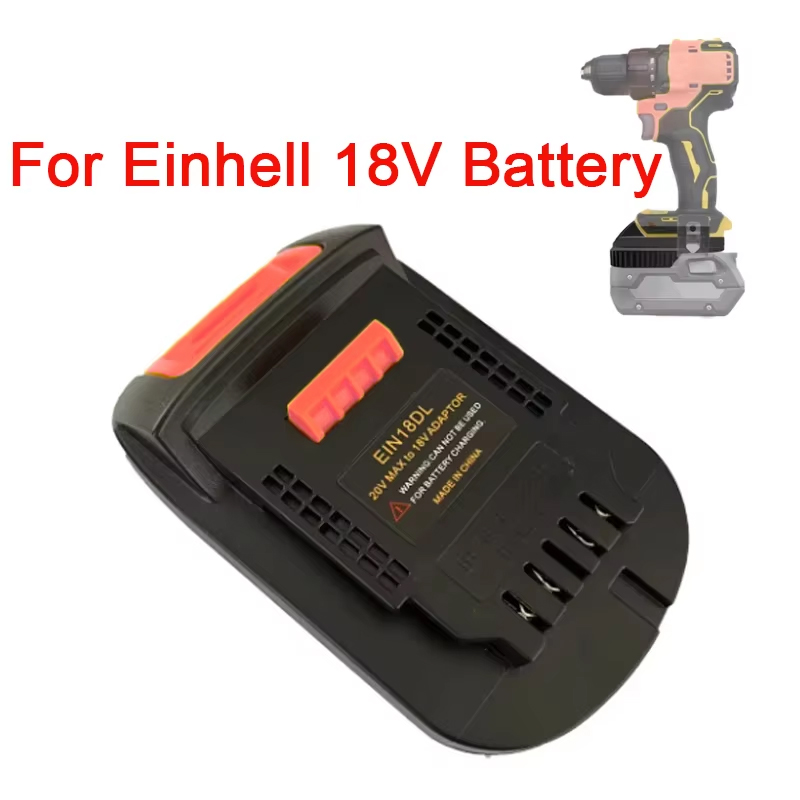 Power Tools Einhell - ツールバッテリーアダプター Dewalt 20v 電動ドリル電動工具アクセサリーコンバーター Einhell 18V