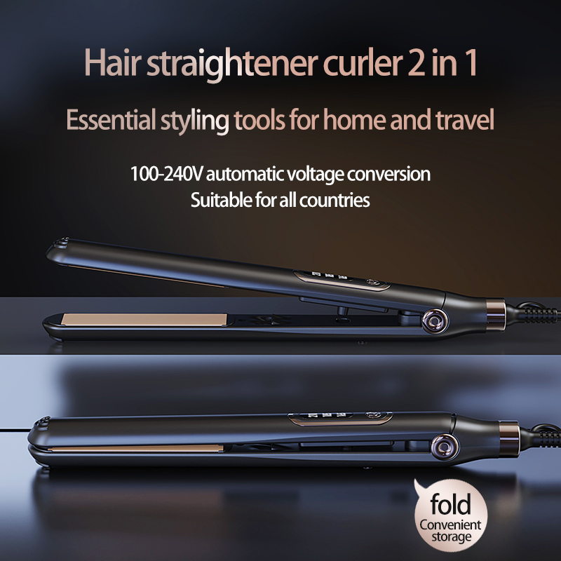 Xiaomi Power Tools - 10秒速熱ヘアストレートナー＆カーラー 2in1 Xiaomi対応 プロ仕様ヘアツール ホットコーム ヘアアイロンブラシ