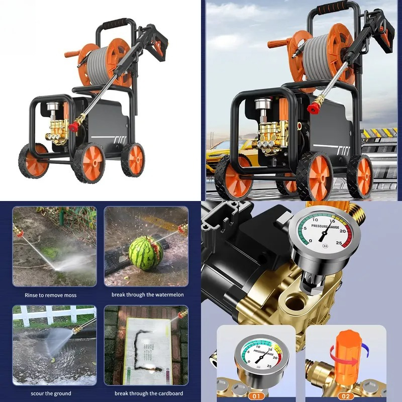 Power Tools In Electrical - 売れ筋業務用ハイパワー220V洗車機 電動ウォーターブラシ付き強力ウォーターポンプ特殊洗浄ツール