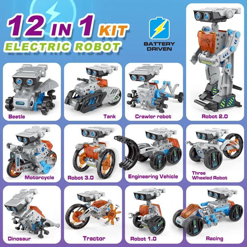 12 in 1 科学実験ソーラーロボットおもちゃ DIY ビ - Power Tools Kits のレビューと価格