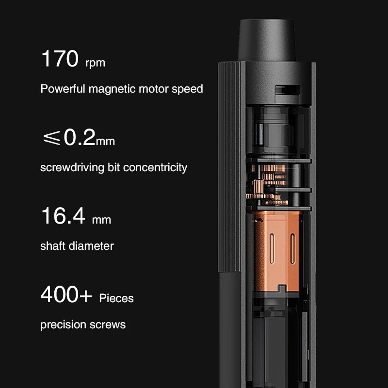 新しいMIJIA電動精密ドライバーキット、24種類のネジ頭付 - Xiaomi Power Tools のレビューと価格