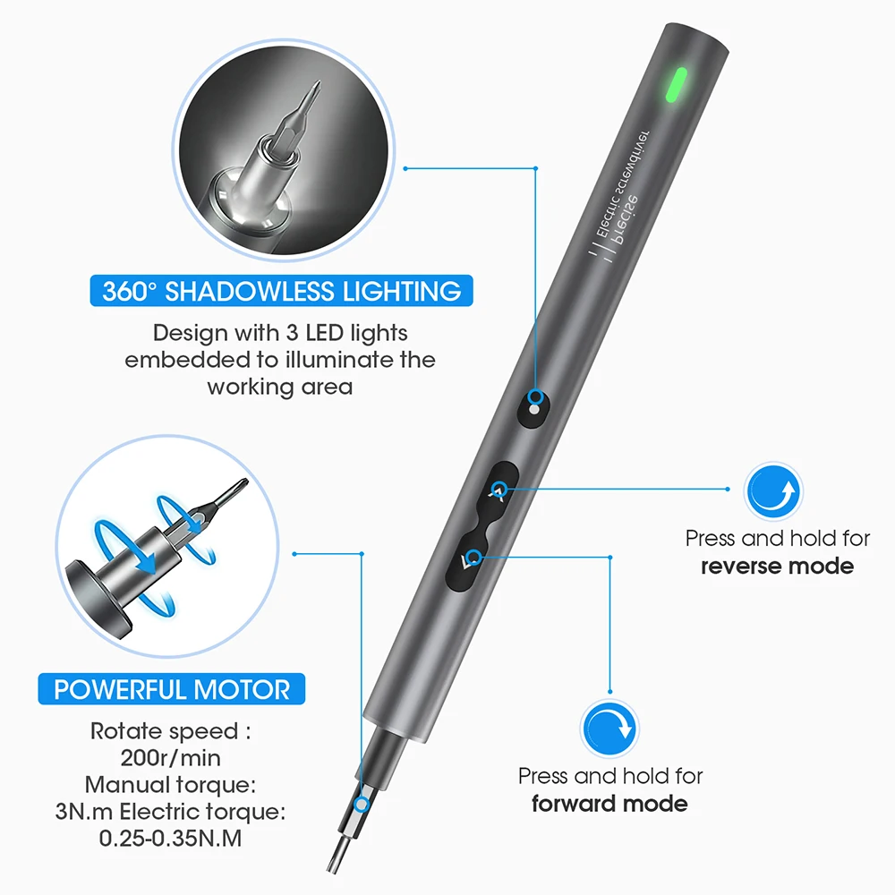 62/6 in 1 精密電動ドライバーセット電動工具キット充 - Xiaomi Power Tools のレビューと価格