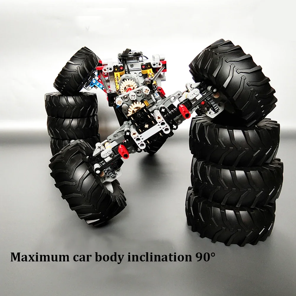 4WD MOCビルディングブロックオフロードトラックシャーシ - Power Tools Lego のレビューと価格