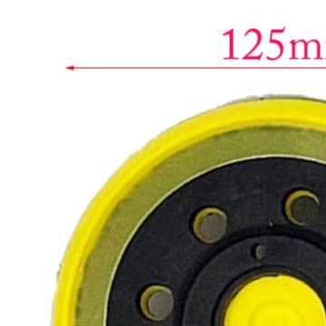 5インチ8穴ポリウレタンバッキングパッド 研磨・研磨用サンデ - Power Tools Yellow And Black のレビューと価格