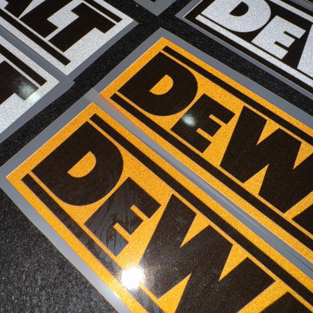 反射性 DEWALT ロゴステッカー防水ビニールデカール車ト - Power Tools Logo のレビューと価格