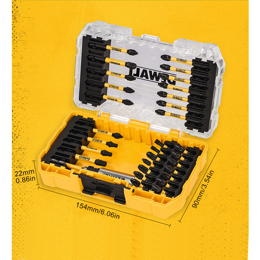 DeWalt 31ピース スクリュードライバーセット/ドライ - Power Tools Yellow And Black のレビューと価格