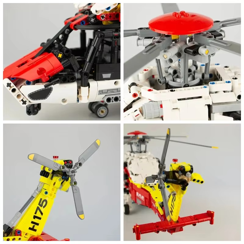 2001 個テクニカルレスキューヘリコプタービルディングブロ - Power Tools Lego のレビューと価格