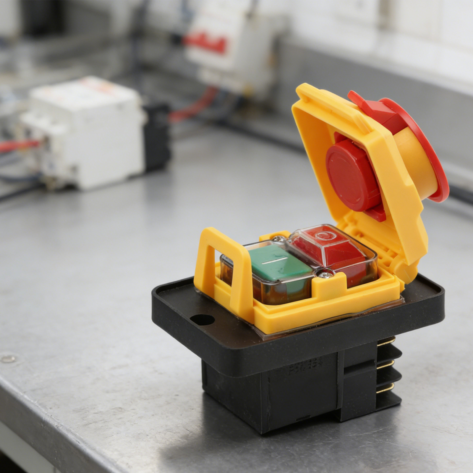 220V 押しボタンスイッチ工業用押しボタンスイッチカラー黄 - Power Tools Yellow And Black のレビューと価格