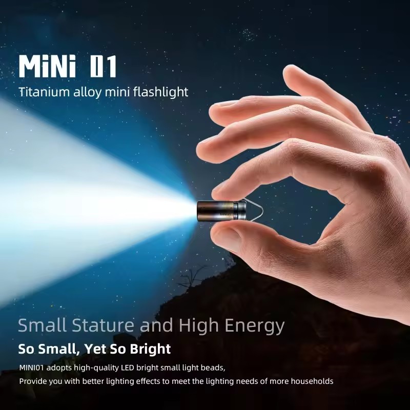 航空チタン合金防水ミニ懐中電灯屋外サバイバルツール LED  - Power Tools Zoom のレビューと価格